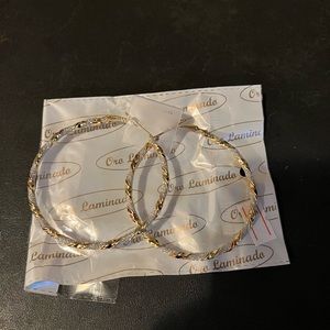 14k gold filled hoops earrings